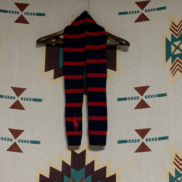 폴로 스트라이프 머플러/목도리