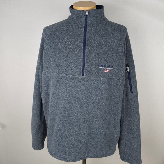 폴로스포츠 후리스 반집업티 남자110사이즈 