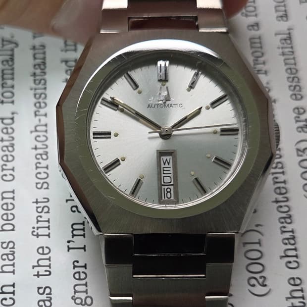 빈티지 부로바 옥타 순정 실버판 데이데이트 오토매틱 뻐뻐시 브슬 ver.