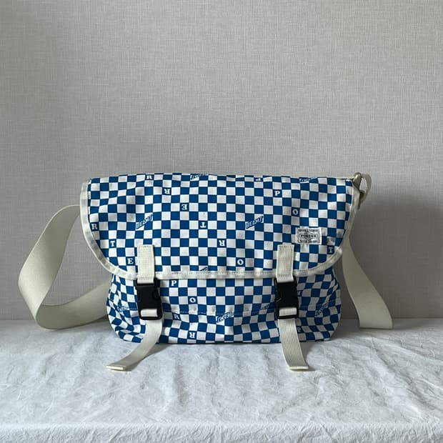 Checkerboard messenger bag