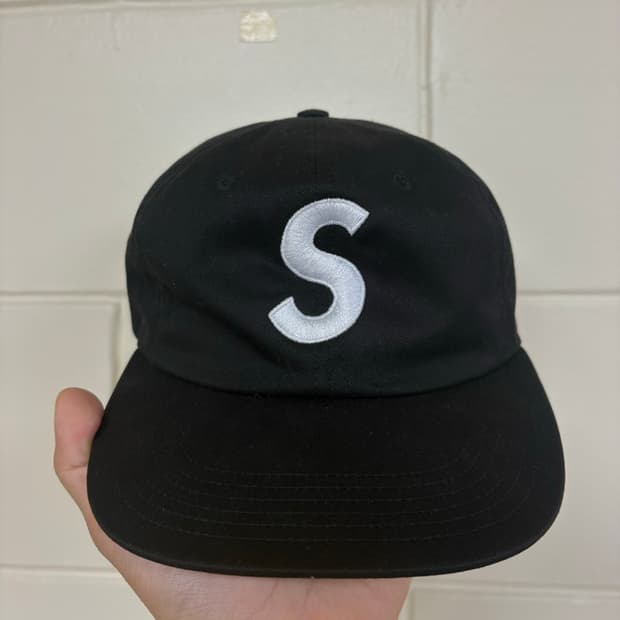 17fw 슈프림 면트윌 S로고 캡 블랙