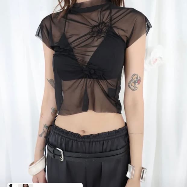 딥스웨이 한정판 mesh top