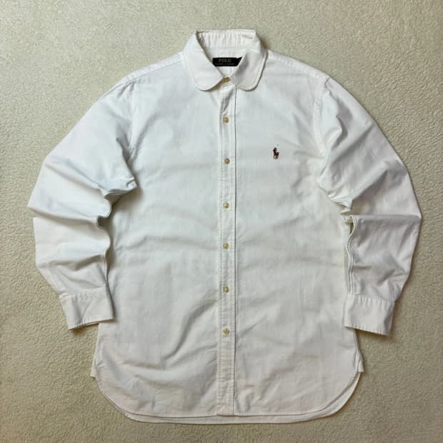 폴로 랄프로렌 옥스포드 자수 로고 화이트 셔츠 PN5815   