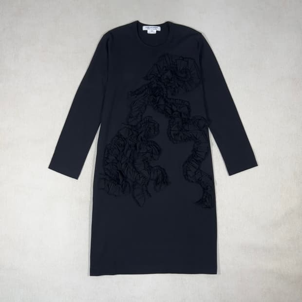 Ruffle long one piece dress