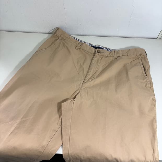 35 XXL 타미힐피거 베이지 와이드핏 치노팬츠