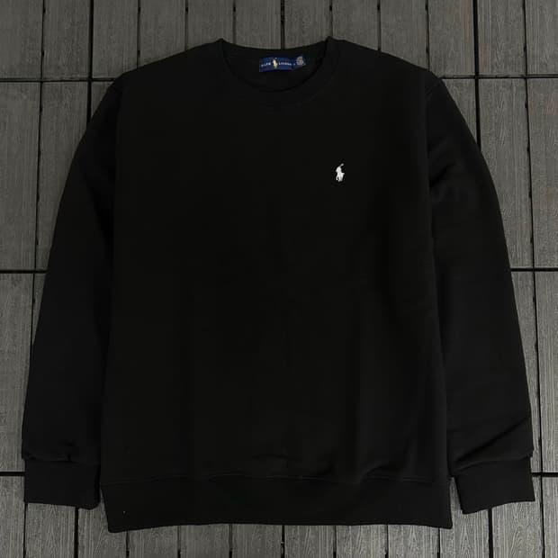 폴로 블랙맨투맨 M