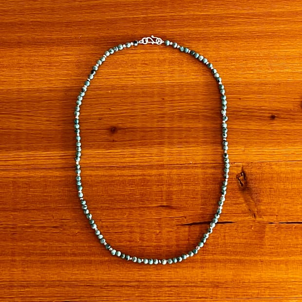 실버 비즈 터키석 네크리스 목걸이 인디언주얼리 네이티브아메리칸