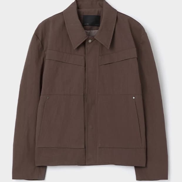 르마드 릴렉스 카라 자켓 - 버건디 3size