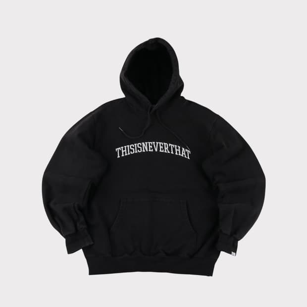 [L] 디스이즈네버댓 워시드 빅로고 후드티