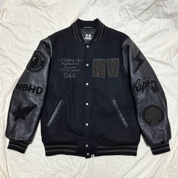 베이프 네이버후드 넘버링 50장 한정판 바시티 [2XL]