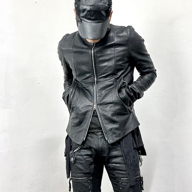 ekam(에캄) 002 lambskin leather jacket L