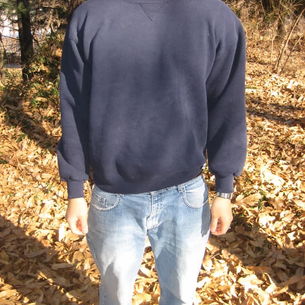 Vintage 🇺🇸 russell 90s XL 러셀  네이비 맨투맨