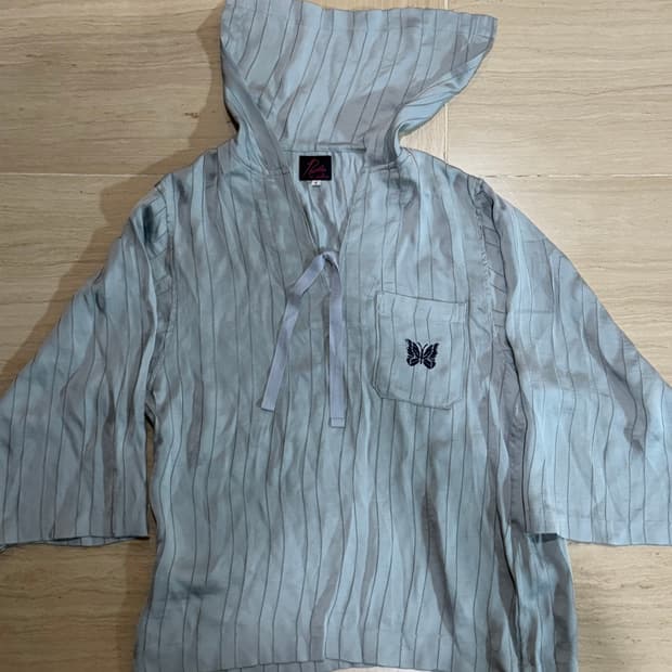 니들스x빔즈보이(Needles) 브이넥 큐프라 롱 슬리브