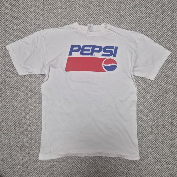 90s 펩시콜라 프로모 싱글스티치 티셔츠 (XL)