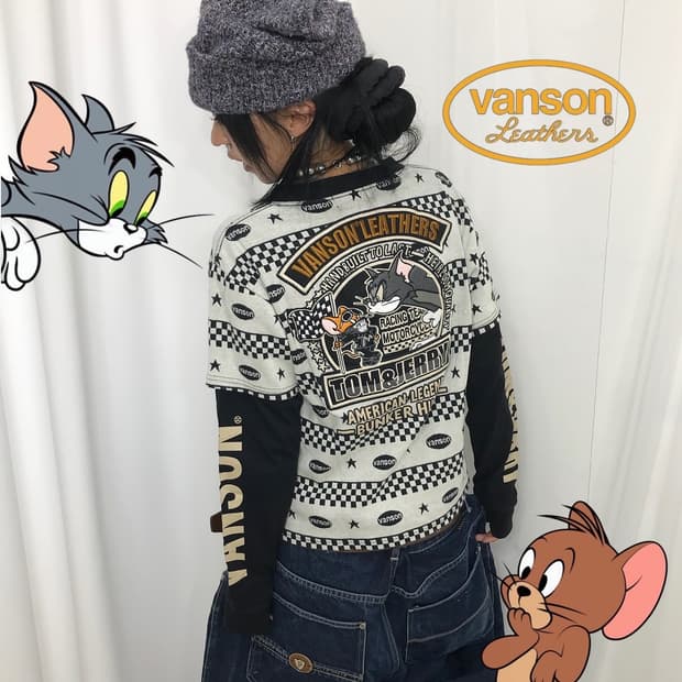 밴슨 X 톰&제리 콜라보 레이어드 롱슬 (⭐️레어⭐️ )