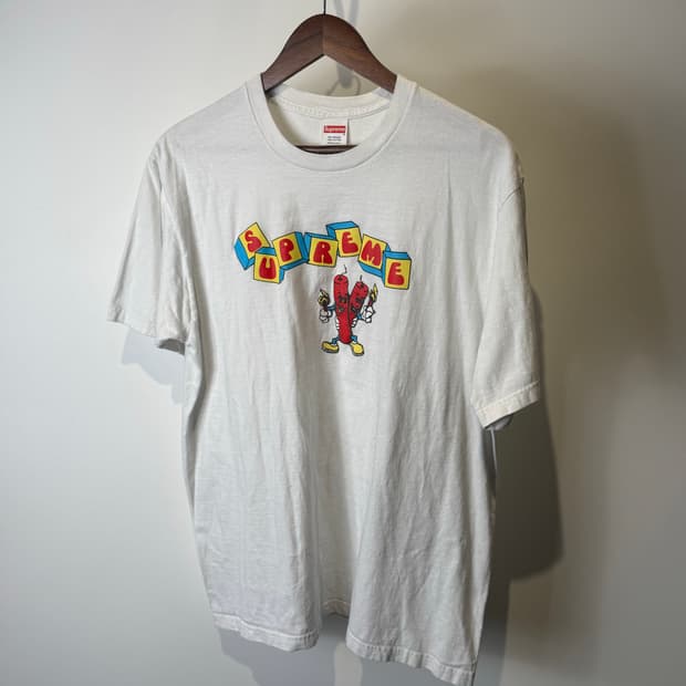 슈프림 다이너마이트 화이트 L사이즈 