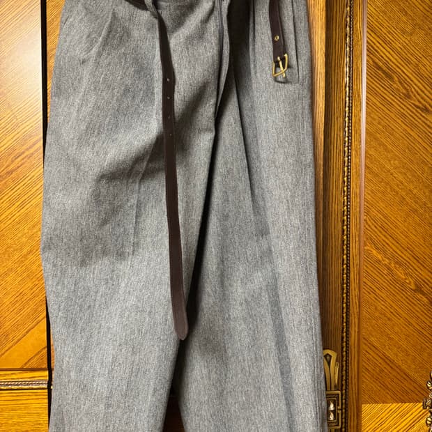 렉토 25FW QUINCY WOOL BELTED PANTS L사이즈