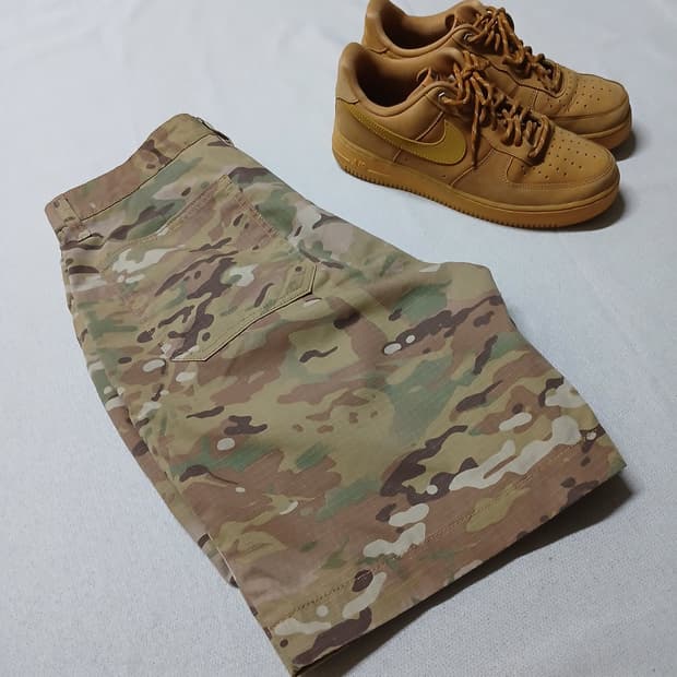 FRIZMWORKS 프리즘웍스 카모 밀리터리 반바지 팬츠