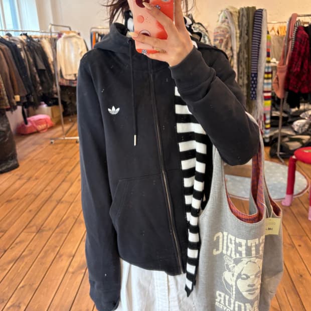 아디다스 오리지널 백 로고 후즈집업