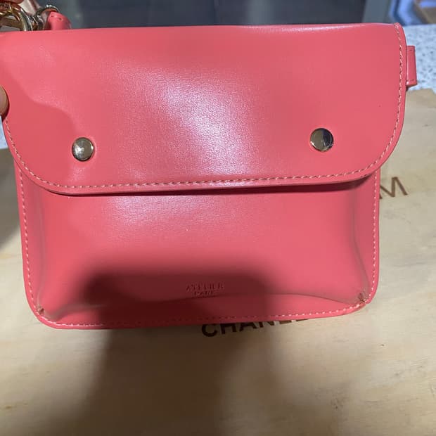 아틀리에 파크 미니 크로스백 코랄 핑크