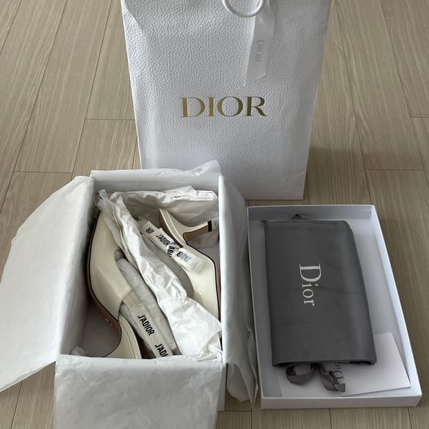Dior  J'ADIOR 슬링백 펌프스 Off White 38