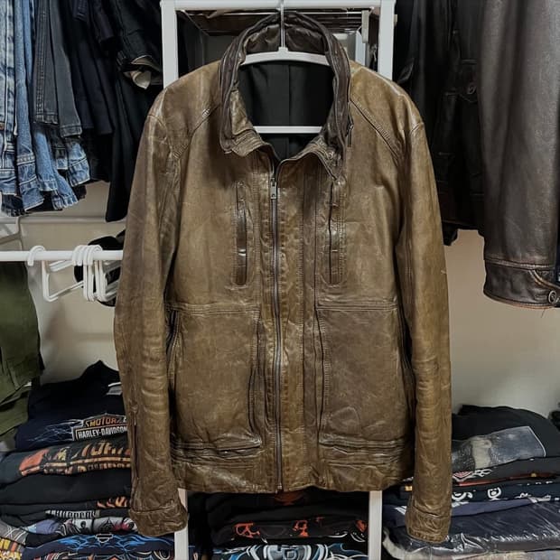 솔리드옴므 레더자켓