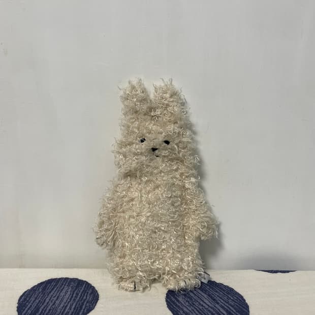 복슬 장모 토끼 필통 파우치 인형