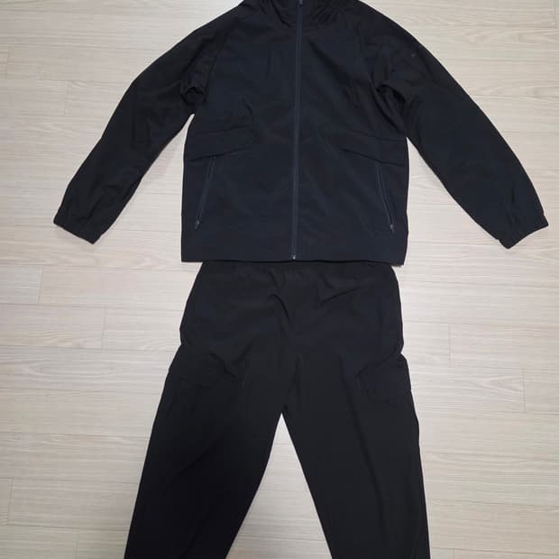 [새상품] 험멜 윈드브레이커 후드 자켓 + 카고 조거팬츠 상하의 세트