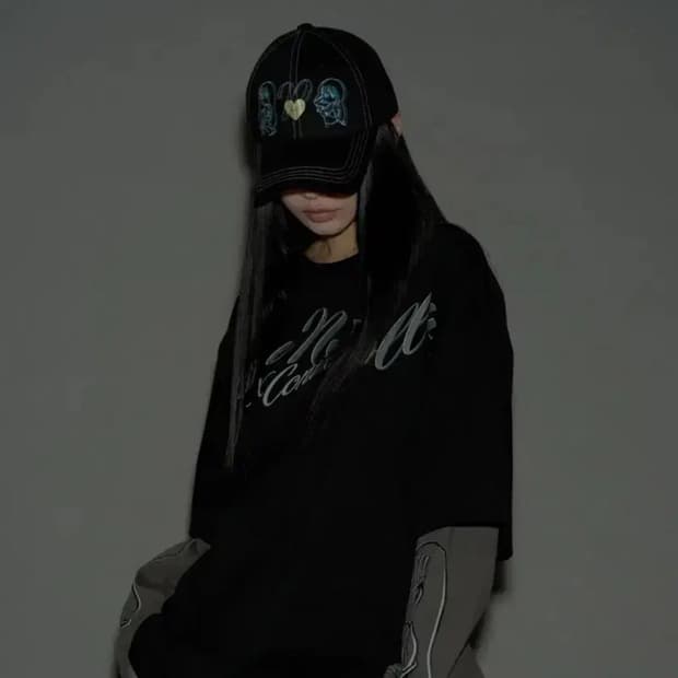 미개봉) 플리즈노팔로우 볼켑 stitch ball cap (black)