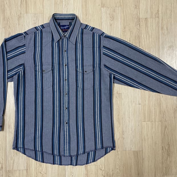 105) 80's 랭글러 HBT 헤링본 웨스턴셔츠