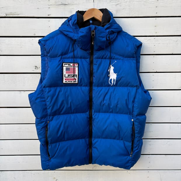 Polo 폴로 빅포니 USA 패딩 조끼