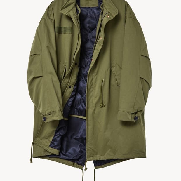 브이투 피쉬테일 패딩 파카