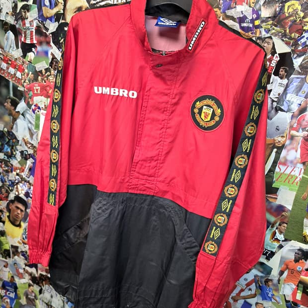 엄브로 96-97 맨유 OG 아노락 드릴탑