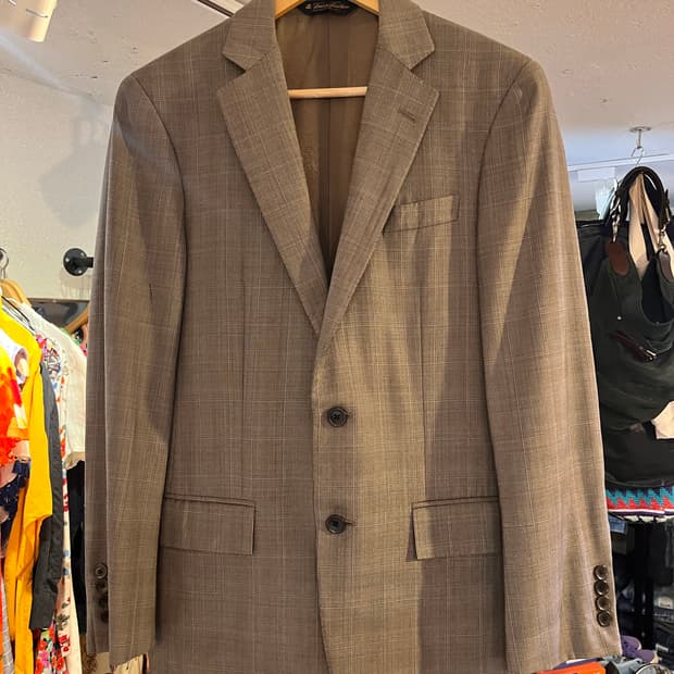 브룩스 브라더스 1818 리젠트 글렌체크 블레이저