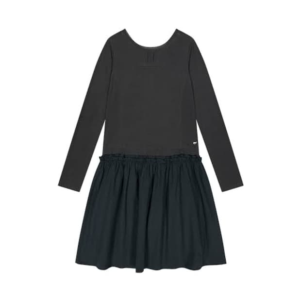 코이세이오 투웨이 셔링 원피스 드레스 블루 차콜