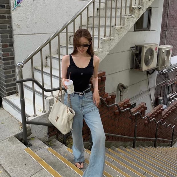 알로 요가 alo Ribbed Prosper Tank 나시 탱크 XS