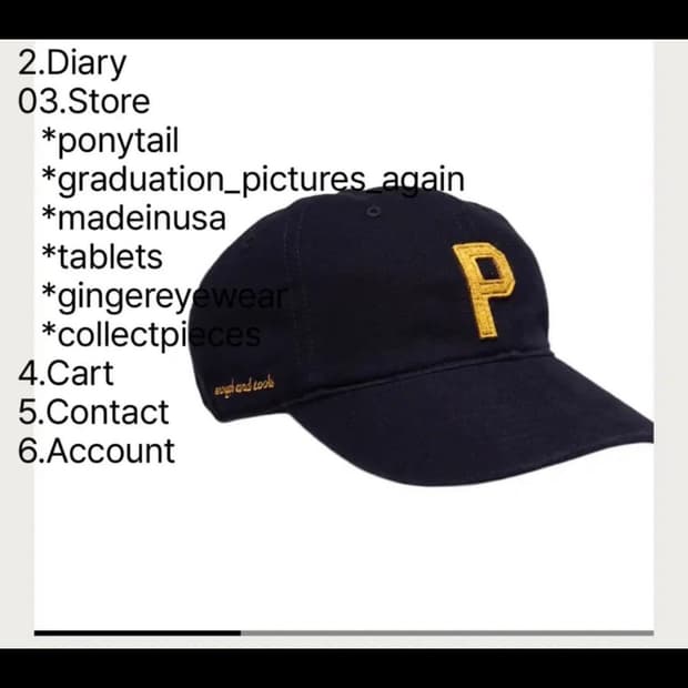 테프스토어 모자 네이비