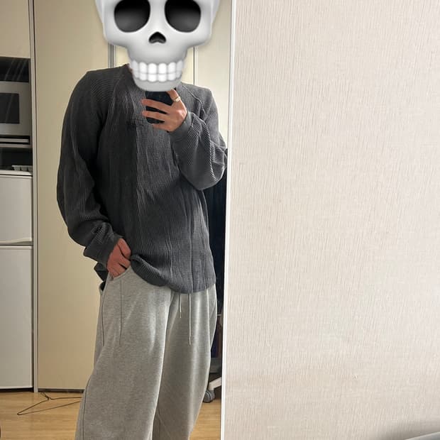 스투시 써멀티 그레이 L