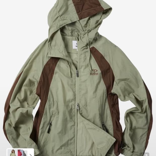 트래블 링클 콤비네이션 바람막이 