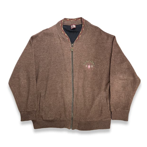 90s HUGO BOSS 울 스웨터 집업 XL