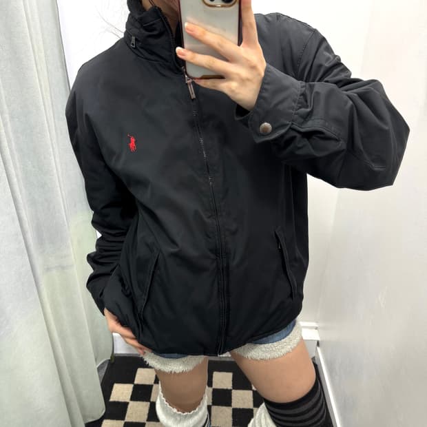 폴로 블랙 폴리쉘 페리 자켓