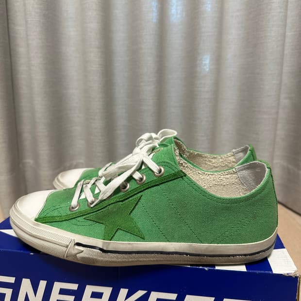 골든구스 V-STAR 2 그린 캔버스 41