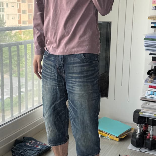 에드윈 데님 버뮤다 쇼츠 28