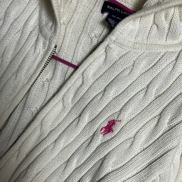 폴로 니트 후드집업(키즈추정))