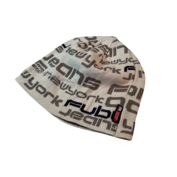 후부 FUBU 올드스쿨 힙합 비니 그레이