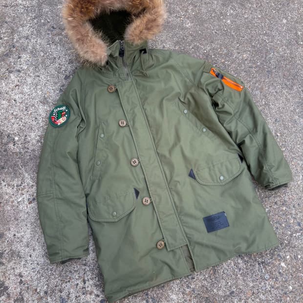 Schott NYC N3B 라쿤 파카