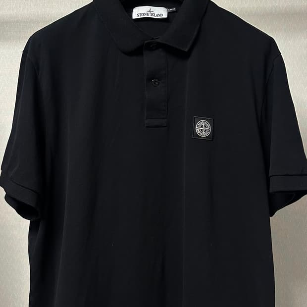 스톤아일랜드 오가닉 코튼 PK 셔츠 25ss 3XL(110) 블랙