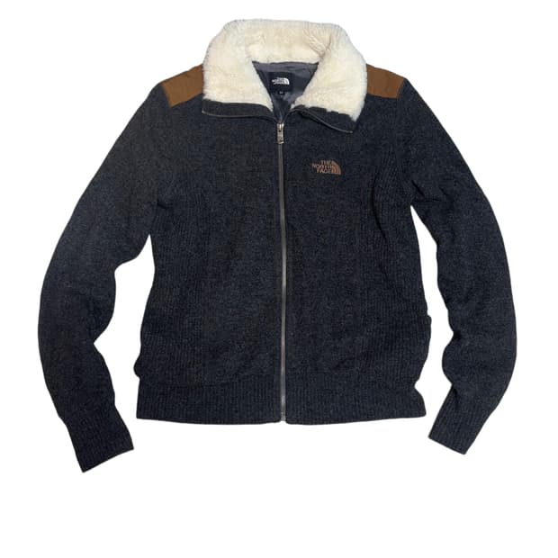 노스페이스 방풍 니트 집업 (90)