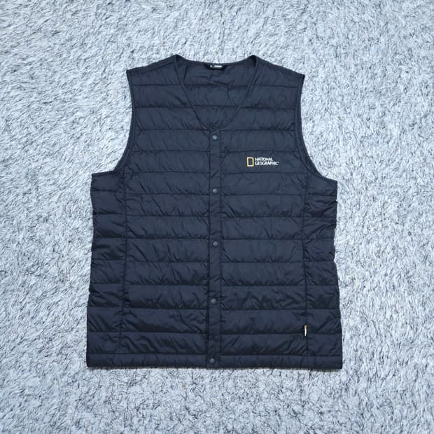 내셔널지오그래픽) L 남자 구스경량조끼 경량패딩조끼 / 왕눈이샵