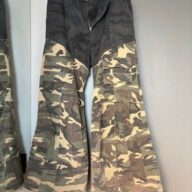 Qap 플레어 카고데님